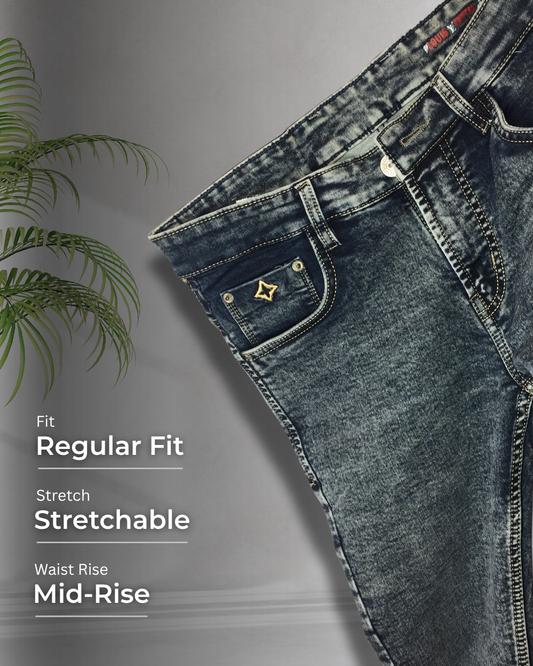 Men's Regular Fit Denim Jeans – Stylish & Comfortable | Dino Trends