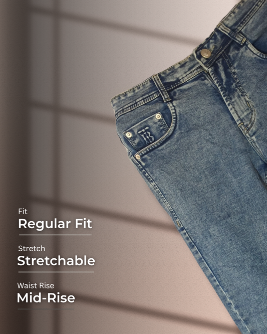 Men's Regular Fit Denim Jeans – Stylish & Comfortable | Dino Trends