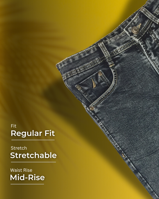 Men's Regular Fit Denim Jeans – Stylish & Comfortable | Dino Trends