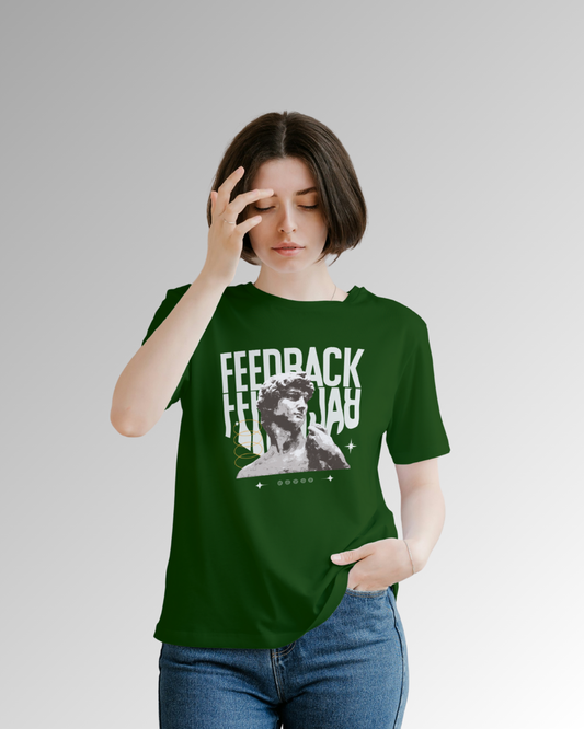 Bottle green T-Shirt Men & Women | Oversized  Premium Cotton | 240 GSM | Dino Trends
